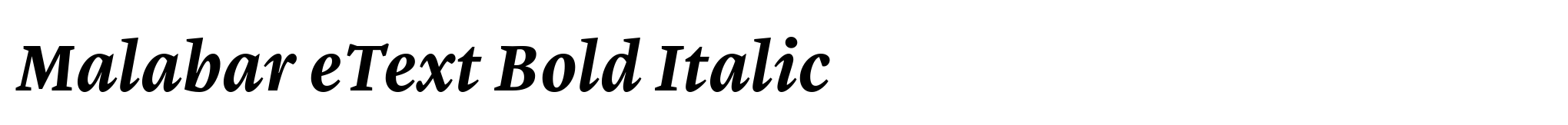Malabar eText Bold Italic image